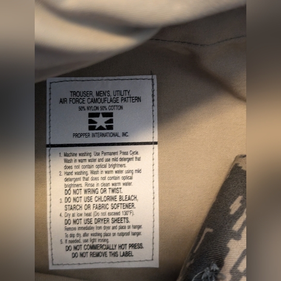 NWT U.S. Air Force Digital Camo Trouser, Size 36L - Picture 12 of 13